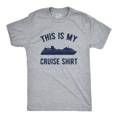 Mens This Is My Cruise Shirt Tee Funny Vacation Travel Boat Tshirt For Guys