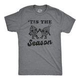 Mens Tis The Season T Shirt Funny Thanksgiving Turkey Football Lovers Tee for Guys