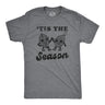 Mens Tis The Season T Shirt Funny Thanksgiving Turkey Football Lovers Tee for Guys