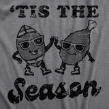Mens Tis The Season T Shirt Funny Thanksgiving Turkey Football Lovers Tee for Guys