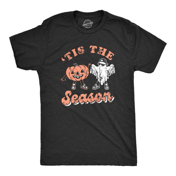 Mens Tis The Season T Shirt Funny Spooky Halloween Costume Lovers Tee For Guys