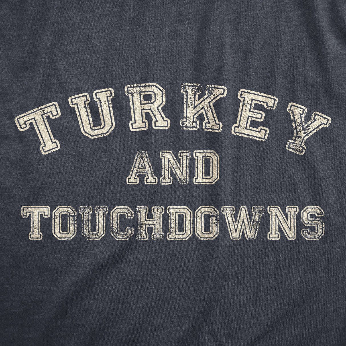 Womens Turkey And Touchdowns T Shirt Funny Thanksgiving Dinner Football Lovers Tee For Ladies