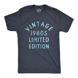Mens Vintage 1980s Limited Edition T Shirt Funny Cool 1980 Theme Classic Tee For Guys