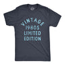 Mens Vintage 1980s Limited Edition T Shirt Funny Cool 1980 Theme Classic Tee For Guys