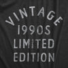 Mens Vintage 1990s Limited Edition T Shirt Funny Cool 1990 Theme Classic Tee For Guys
