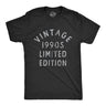 Mens Vintage 1990s Limited Edition T Shirt Funny Cool 1990 Theme Classic Tee For Guys