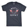 Mens Whats Poppin T Shirt Funny Fourth Of July Party Firecrackers Graphic Novelty Tee For Guys