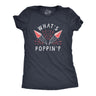 Womens Whats Poppin T Shirt Funny Fourth Of July Party Firecrackers Graphic Novelty Tee For Ladies