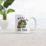 I Woke Up Like This Mug Funny Halloween Ugly Zombie Cup-11oz