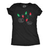 Womens Working Over The Holidays T Shirt Funny Xmas Tree Lights Joke Tee For Ladies