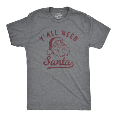 Mens Yall Need Santa T Shirt Funny Xmas Party Jesus St Nicholas Lovers Tee For Guys