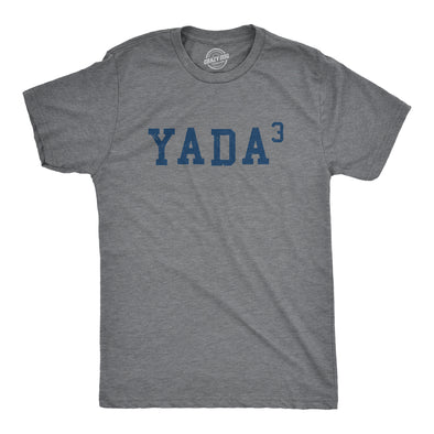 Mens Yada Cubed T Shirt Funny Sarcastic Math Joke Graphic Novelty Tee For Guys