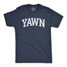 Mens Yawn T Shirt Funny Silly Sleepy Tired Exhaustion Joke Tee For Guys