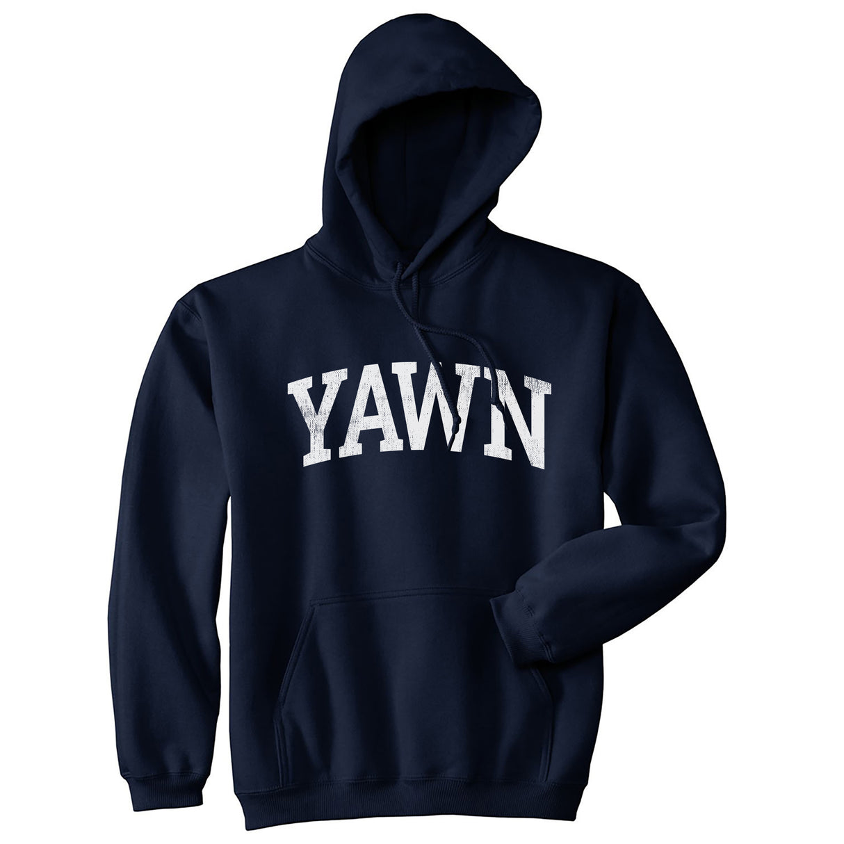 Unisex Yawn Hoodie Funny Silly Sleepy Tired Exhaustion Joke Hooded Sweatshirt