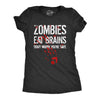 Womens Zombies Eat Brains Dont Worry Youre Safe T Shirt Funny Sarcasm Cool Graphic Tee