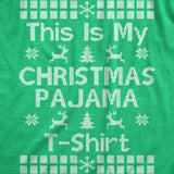 Mens This Is My Christmas Pajama T Shirt Funny Cozy Xmas PJs Tee For Guys