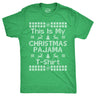 Mens This Is My Christmas Pajama T Shirt Funny Cozy Xmas PJs Tee For Guys