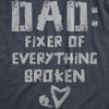 Mens Dad Fixer Of Everything Broken T Shirt Funny Fathers Day Gift Handy Duct Tape Joke Tee For Guys