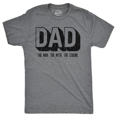 Mens Dad The Man The Myth The Legend T Shirt Funny Fathers Day Gift Tee For Guys