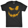 Mens Drippy Dan Pumpkin T Shirt Funny Halloween Jack O Lantern Creepy Smile Tee For Guys