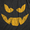 Mens Evil Eddie Pumpkin T Shirt Funny Halloween Jack O Lantern Dark Smile Tee For Guys