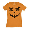 Womens Excellent Xavier Pumpkin T Shirt Funny Halloween Jack O Lantern Freaky Smile Tee For Ladies