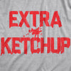 Mens Extra Ketchup T Shirt Funny Tomato Condiment Lovers Tee For Guys