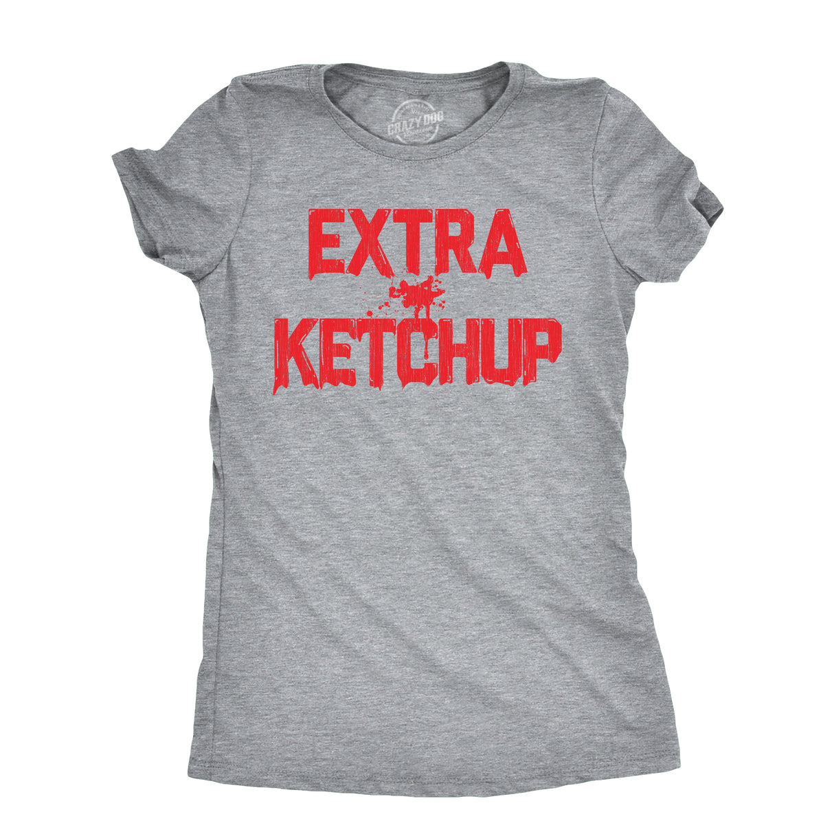 Womens Extra Ketchup T Shirt Funny Tomato Condiment Lovers Tee for Ladies