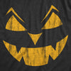 Mens Eyebrows Earl Pumpkin T Shirt Funny Halloween Jack O Lantern Evil Smile Tee For Guys