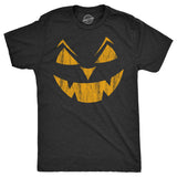 Mens Eyebrows Earl Pumpkin T Shirt Funny Halloween Jack O Lantern Evil Smile Tee For Guys