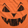 Mens Eyebrows Earl Pumpkin T Shirt Funny Halloween Jack O Lantern Evil Smile Tee For Guys