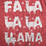 Mens Fa La La La Llama T Shirt Funny Xmas Parody Song Joke Tee For Guys