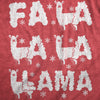 Mens Fa La La La Llama T Shirt Funny Xmas Parody Song Joke Tee For Guys