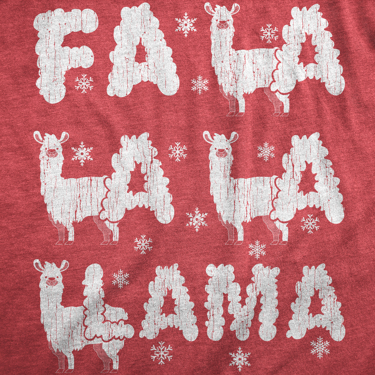 Womens Fa La La La Llama T Shirt Funny Xmas Parody Song Joke Tee For Ladies