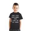 Youth First I Play Video Games Then I Dont Do The Things T Shirt Funny Lazy Gamer Tee For Kids