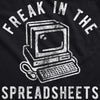 Freak In The Spreadsheets Unisex Hoodie Funny Nerdy Office Job Computer Joke Hooded Sweatshirt