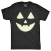 Mens Glow In The Dark Jack O Lantern T Shirt Funny Halloween Spooky Pumpkin Tee For Guys