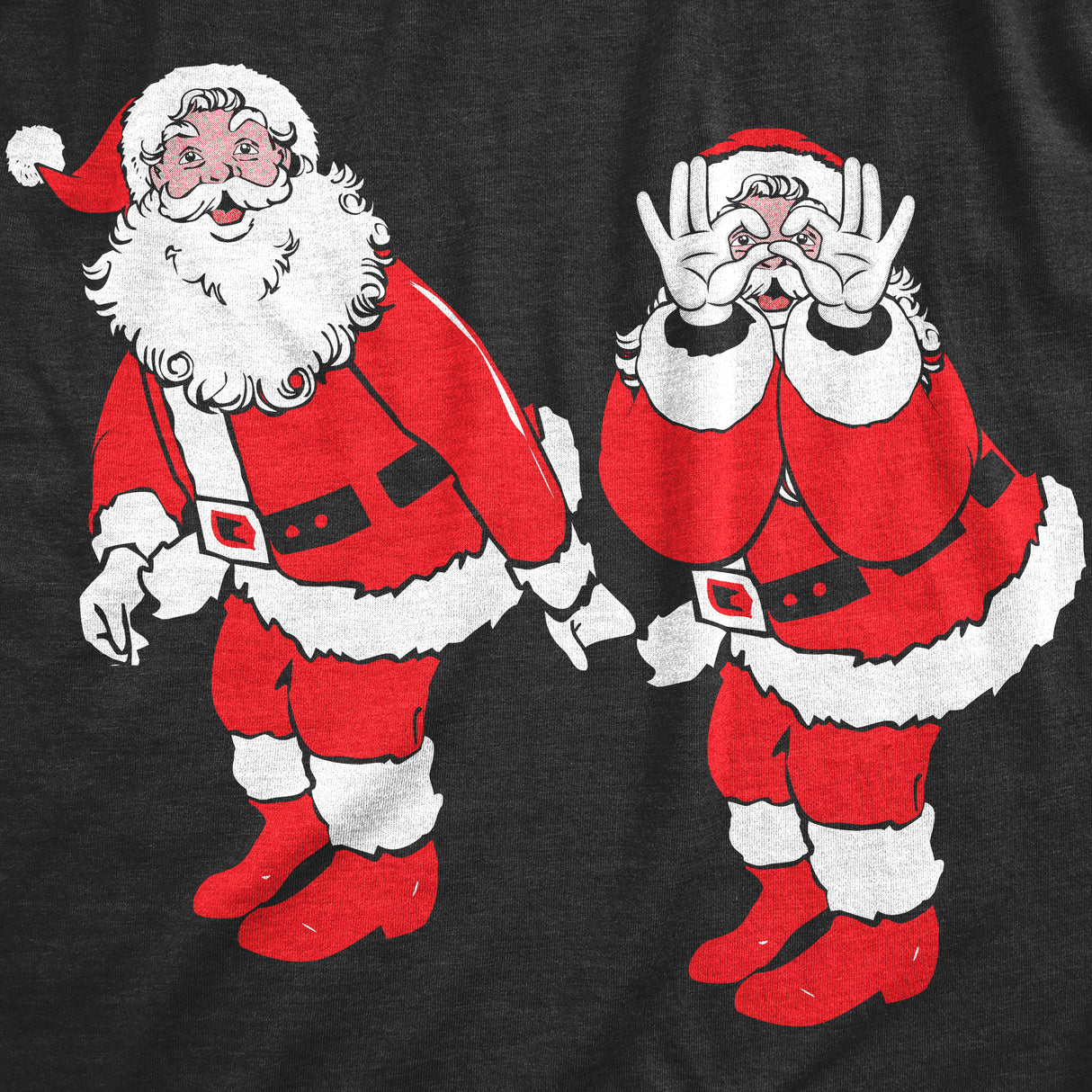 Womens Griddy Dance Santa T Shirt Funny Xmas Viral Dancing St Nick Joke Tee For Ladies