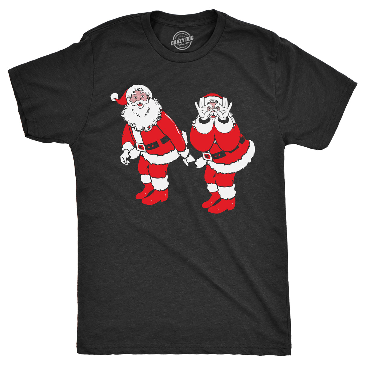 Mens Griddy Dance Santa T Shirt Funny Xmas Viral Dancing St Nick Joke Tee For Guys