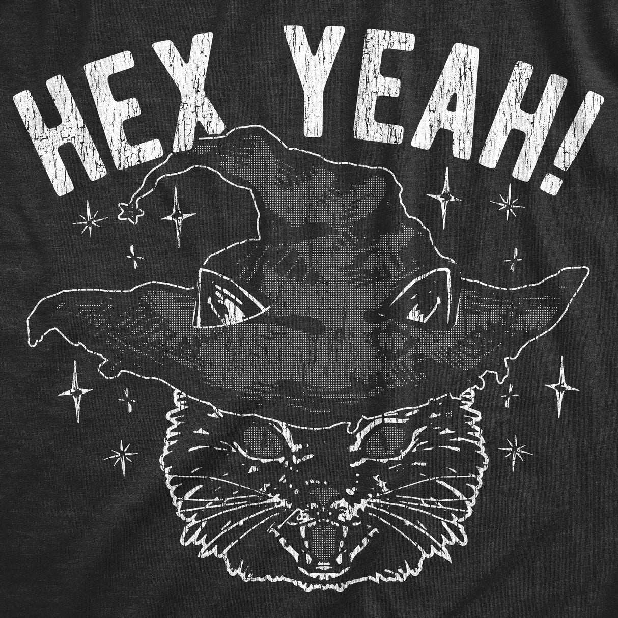 Womens Hex Yeah T Shirt Funny Halloween Witch Black Cat Spell Curse Joke Tee For Ladies