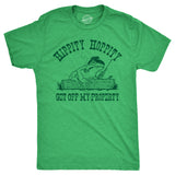 Mens Hippity Hoppity Get Off My Property T Shirt Funny Threatening Frog Joke Tee For Guys