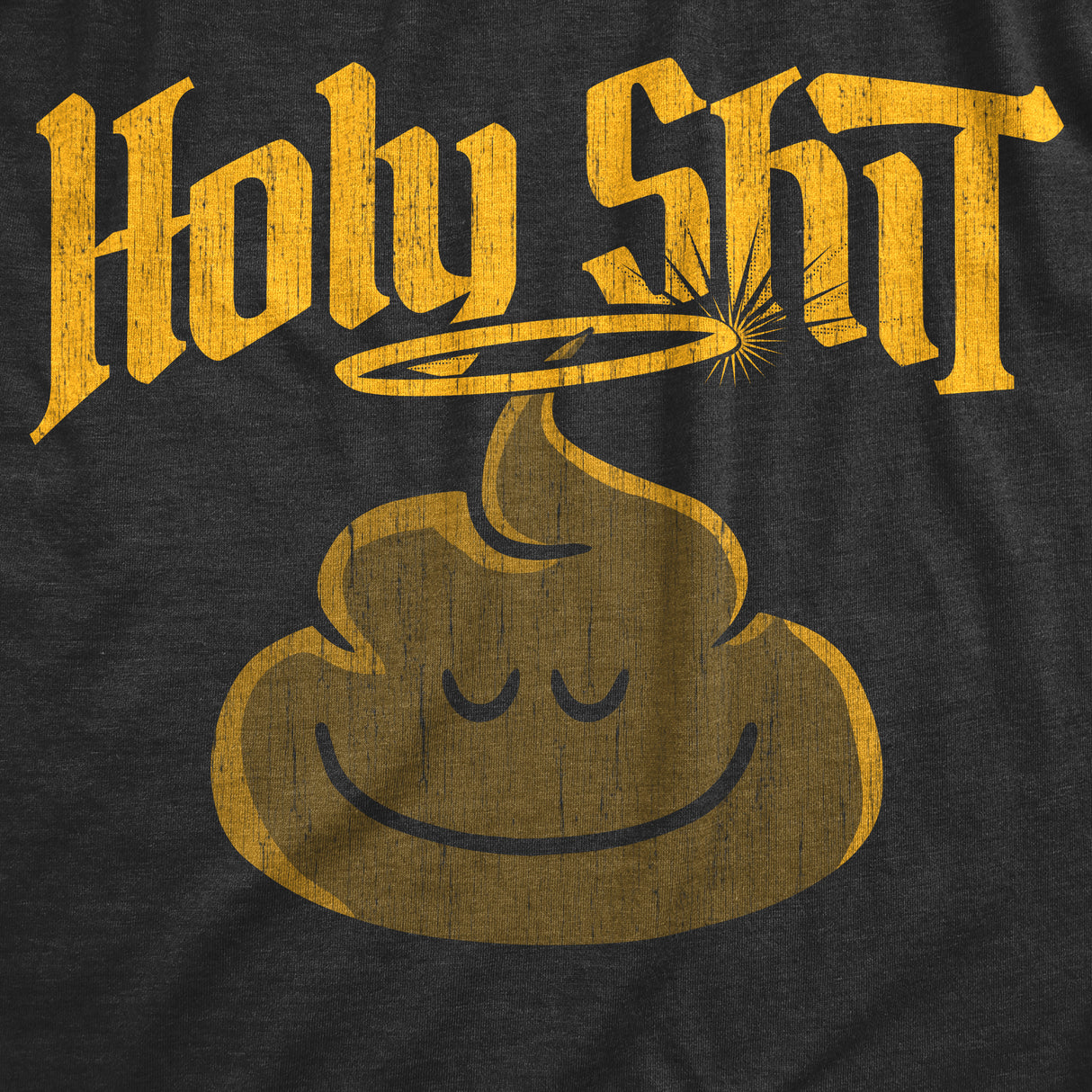 Mens Holy Shit T Shirt Funny Blessed Divine Poop Joke Tee for Guys