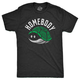 Mens Homebody T Shirt Funny Introverted Turtle Shell Joke Tee for Guys