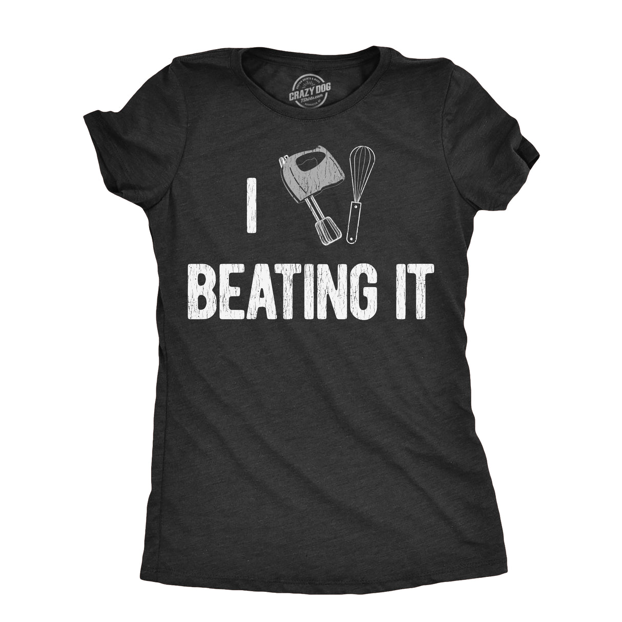 Womens I Heart Beating It T Shirt Funny Chef Cooking Baking Lovers Tee For Ladies