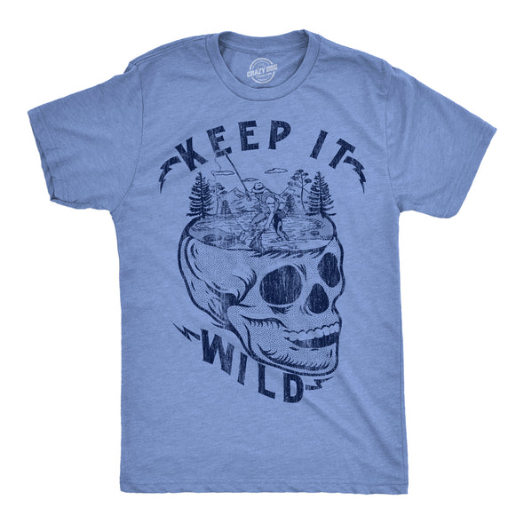 Mens Funny T Shirts Keep It Wild Sarcastic Nature Graphic Tee For Men