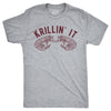 Mens Krillin It T Shirt Funny Small Sea Creature Krill Joke Tee For Guys