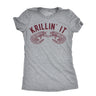 Womens Krillin It T Shirt Funny Small Sea Creature Krill Joke Tee For Ladies