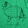 Mens Melon Collie T Shirt Funny Puppy Dog Melancholy Joke Tee For Guys