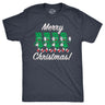 Mens Merry Christmas T Shirt Funny Retro Xmas Dollar Bills Cash Money Joke Tee For Guys