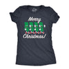 Womens Merry Christmas T Shirt Funny Retro Xmas Dollar Bills Cash Money Joke Tee For Ladies